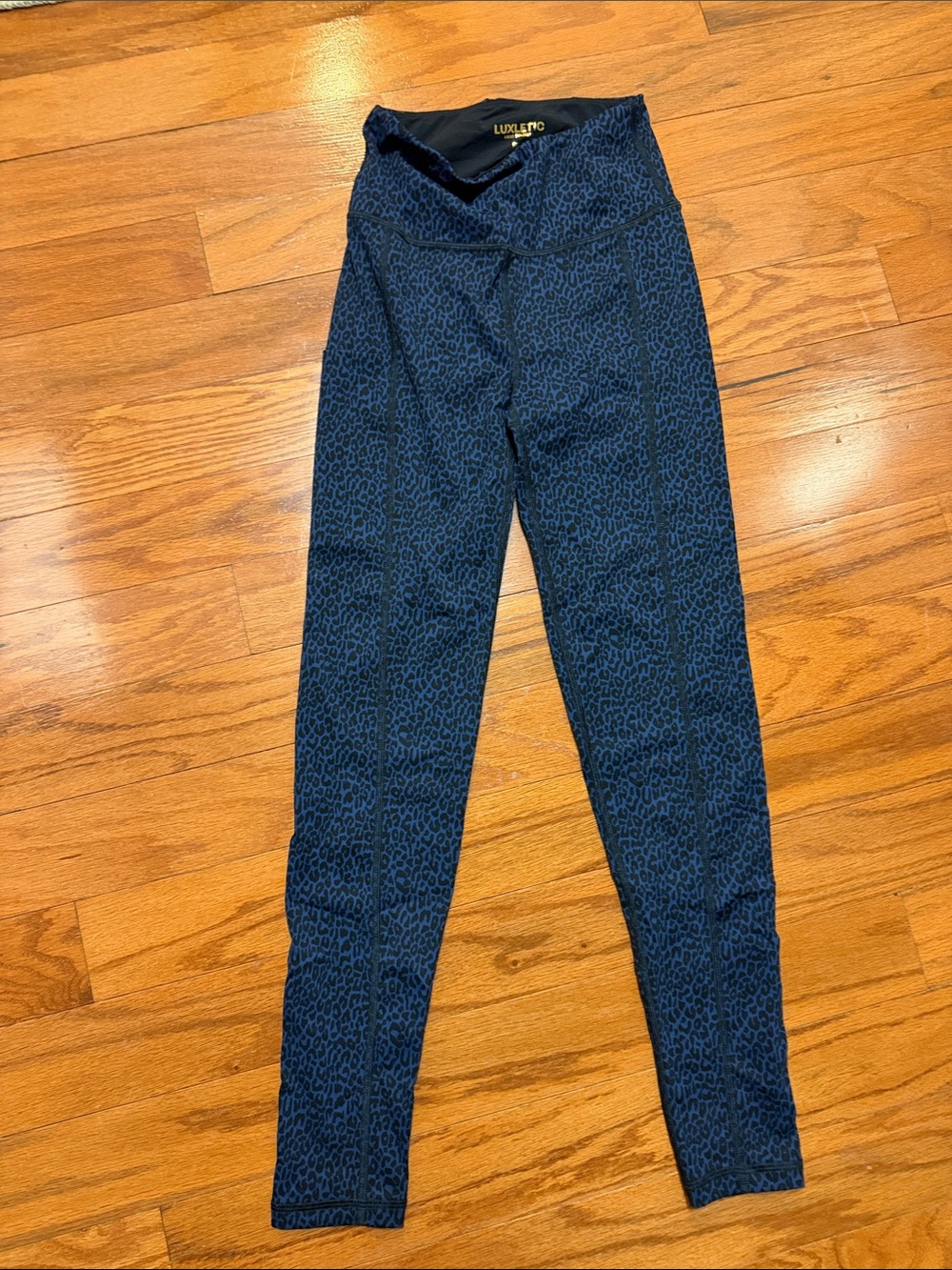 Lilly Pulitzer Navy Blue Leopard-Print Leggings